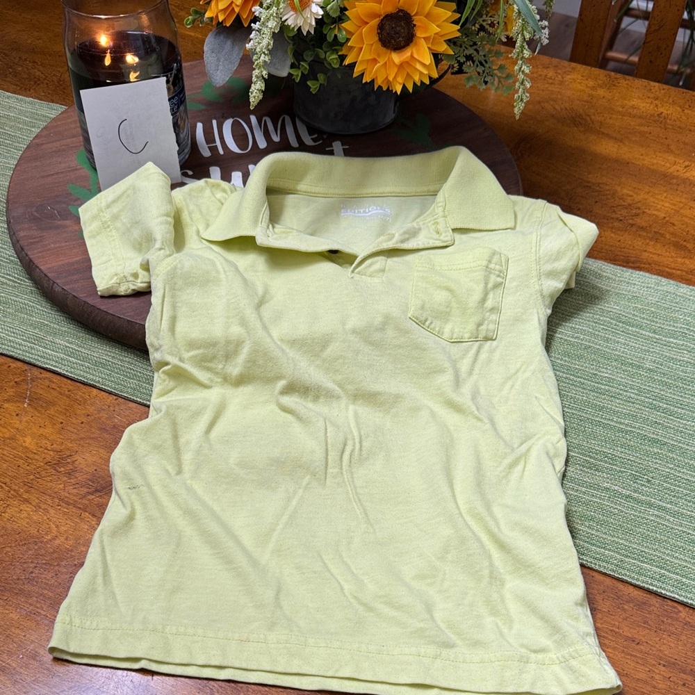 Basic Editions Kids Polo Shirt - Light Yellow